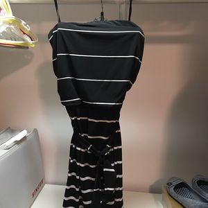 White House Black Market strapless dress.